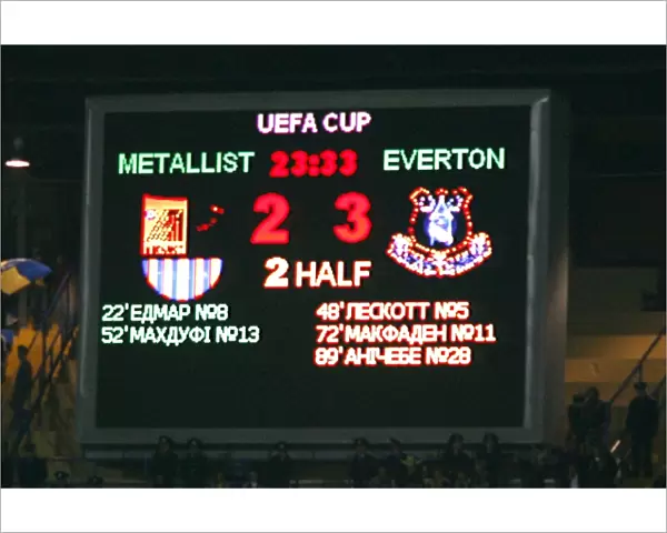 Everton's UEFA Cup Triumph: Metalist Stadium Showdown
