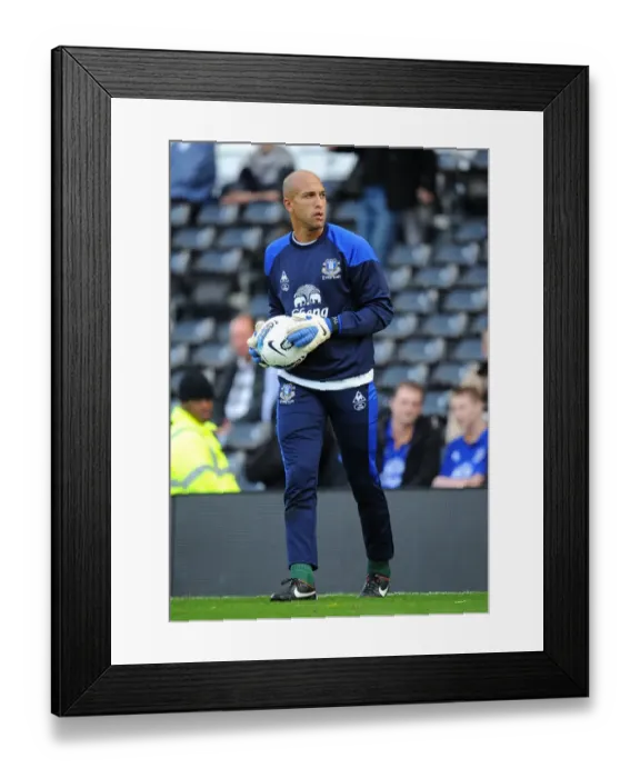 Framed Print : Tim Howard in Action: Everton vs. Fulham, Barclays Premier League (23 October 2011) Framed Print : Tim Howard in Action: Everton vs. Fulham, Barclays Premier League (23 October 2011)