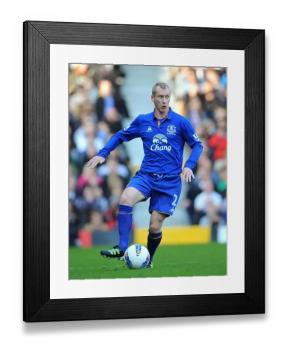 Framed Print : Tony Hibbert in Action: Everton vs. Fulham, Barclays Premier League (2011) Framed Print : Tony Hibbert in Action: Everton vs. Fulham, Barclays Premier League (2011)