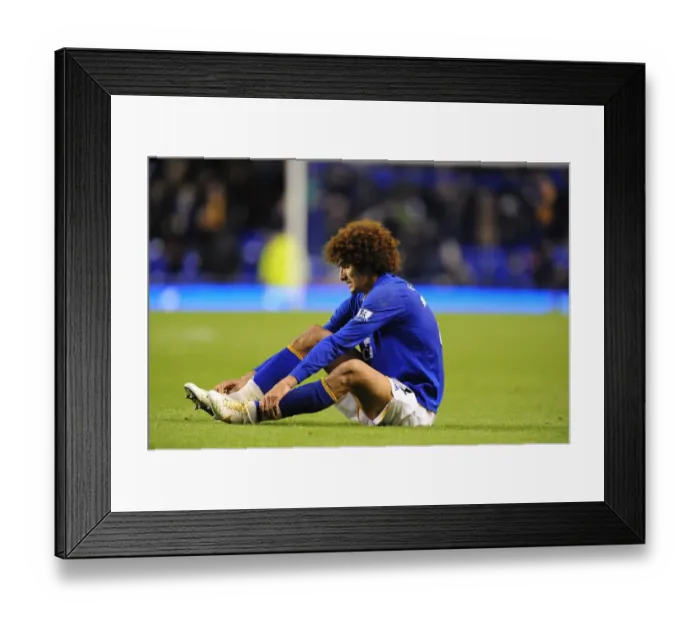 Framed Print : Marouane Fellaini Leads Everton in Carling Cup Battle Against Chelsea at Goodison Park (26 October 2011) Framed Print : Marouane Fellaini Leads Everton in Carling Cup Battle Against Chelsea at Goodison Park (26 October 2011)