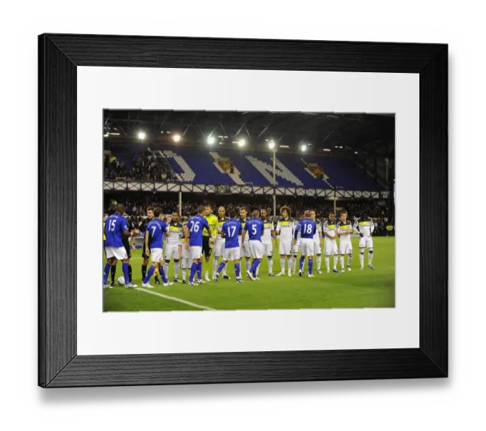 Framed Print : Everton vs. Chelsea: Pre-Match Handshake at Goodison Park - Carling Cup Fourth Round (October 26, 2011) Framed Print : Everton vs. Chelsea: Pre-Match Handshake at Goodison Park - Carling Cup Fourth Round (October 26, 2011)