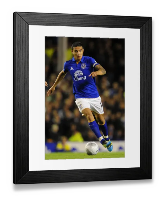 Framed Print : Tim Cahill's Dramatic Winner: Everton Triumphs over Chelsea in Carling Cup Fourth Round (26 October 2011) Framed Print : Tim Cahill's Dramatic Winner: Everton Triumphs over Chelsea in Carling Cup Fourth Round (26 October 2011)