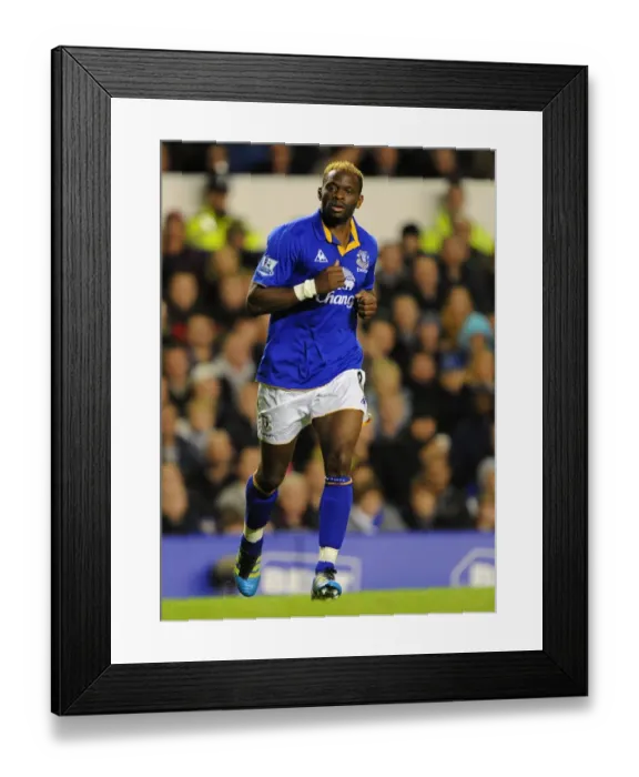 Framed Print : Louis Saha's Stunner: Everton's Shocking Win Over Chelsea in Carling Cup Round 4 (26 October 2011)