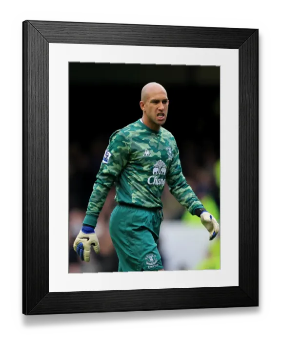 Framed Print : Tim Howard's Unforgettable Night: Everton's Heroic Goalkeeper Shines in Epic Battle against Manchester United (29 October 2011, Goodison Park) Framed Print : Tim Howard's Unforgettable Night: Everton's Heroic Goalkeeper Shines in Epic Battle against Manchester United (29 October 2011, Goodison Park)