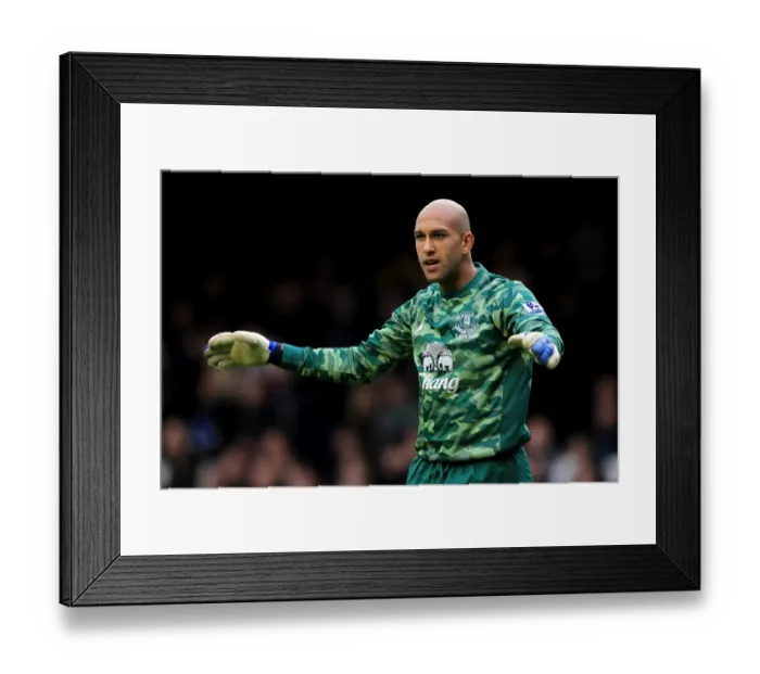 Framed Print : Tim Howard's Heroics: Everton vs Manchester United, Barclays Premier League (29 October 2011, Goodison Park) Framed Print : Tim Howard's Heroics: Everton vs Manchester United, Barclays Premier League (29 October 2011, Goodison Park)