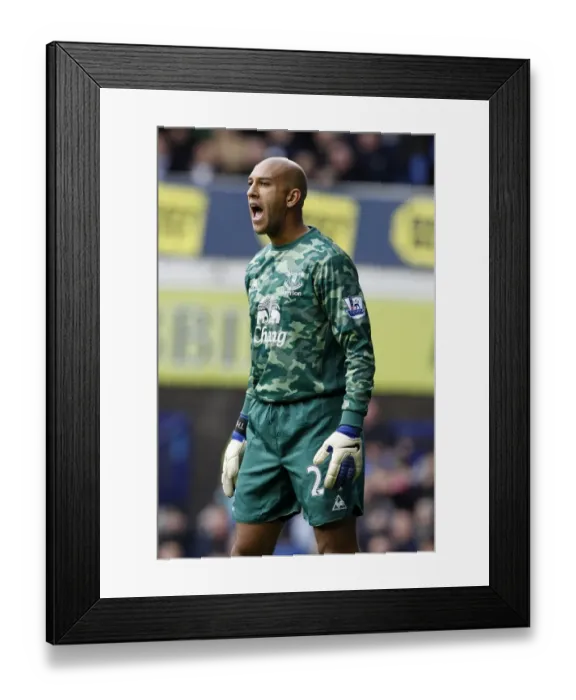 Framed Print : Tim Howard's Heroic Night: Everton's Unforgettable 1-1 Draw Against Manchester United (29 October 2011, Goodison Park) Framed Print : Tim Howard's Heroic Night: Everton's Unforgettable 1-1 Draw Against Manchester United (29 October 2011, Goodison Park)