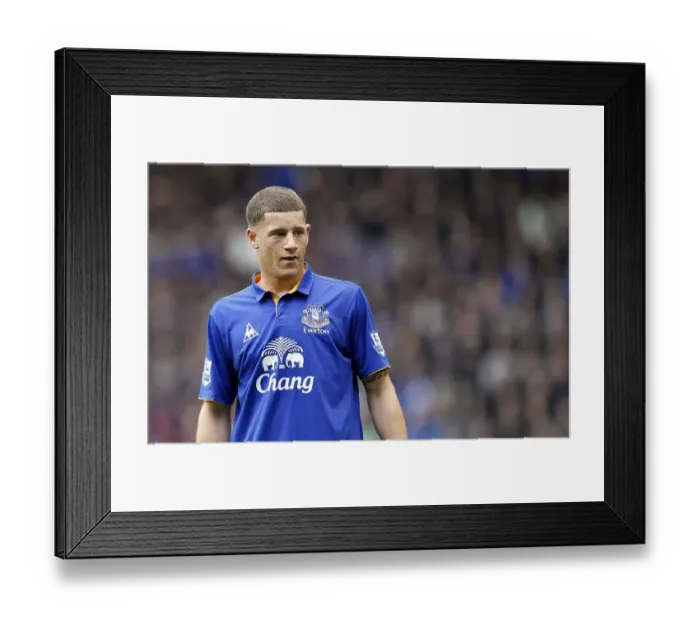 Framed Print : Thrilling Showdown: Everton's Ross Barkley vs Manchester United, Barclays Premier League, Goodison Park (2011) Framed Print : Thrilling Showdown: Everton's Ross Barkley vs Manchester United, Barclays Premier League, Goodison Park (2011)