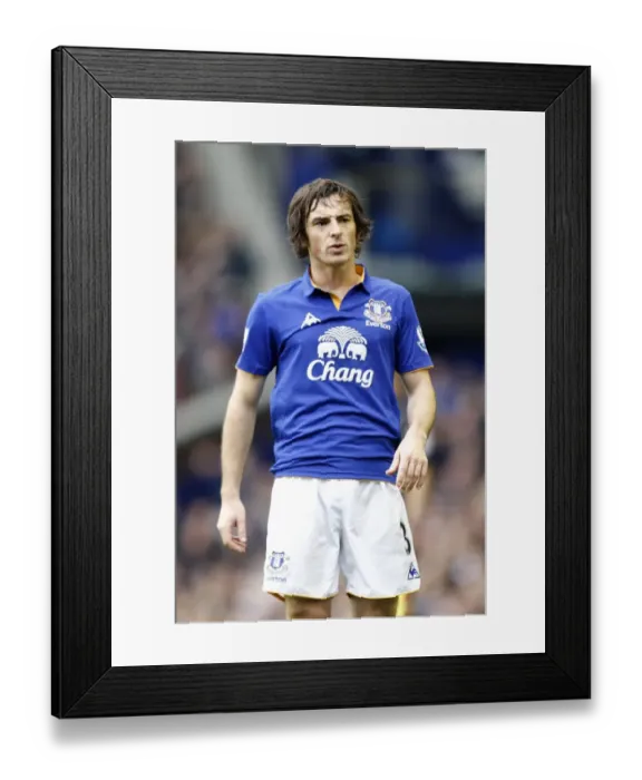 Framed Print : Barclays Premier League Showdown: Everton vs Manchester United at Goodison Park - Leighton Baines in Action Framed Print : Barclays Premier League Showdown: Everton vs Manchester United at Goodison Park - Leighton Baines in Action