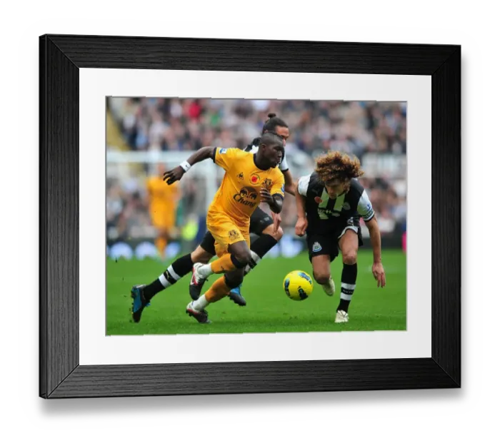 Framed Print : Royston Drenthe Outruns Fabricio Coloccini: Everton's Drenthe Outpaces Newcastle's Coloccini in Barclays Premier League Clash (5 November 2011) Framed Print : Royston Drenthe Outruns Fabricio Coloccini: Everton's Drenthe Outpaces Newcastle's Coloccini in Barclays Premier League Clash (5 November 2011)