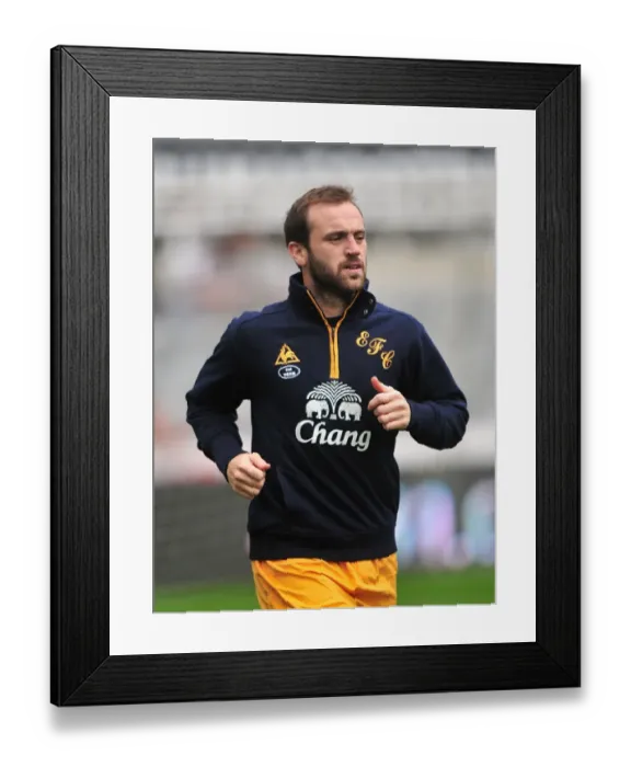 Framed Print : James McFadden's Stunning Goal: Everton vs Newcastle United, Barclays Premier League (November 5, 2011)