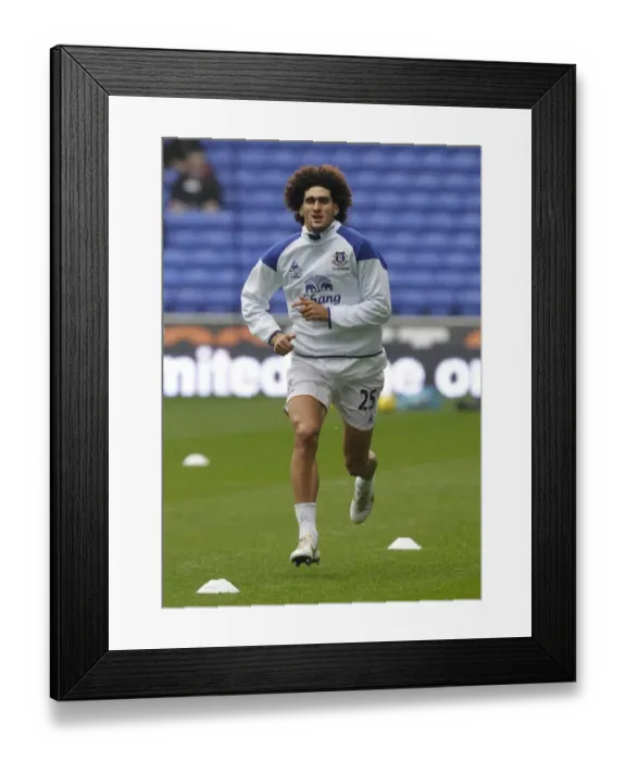 Framed Print : Marouane Fellaini's Intense Warm-Up Before Bolton Wanderers vs Everton (November 26, 2011) Framed Print : Marouane Fellaini's Intense Warm-Up Before Bolton Wanderers vs Everton (November 26, 2011)