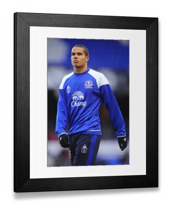 Framed Print : Jack Rodwell's Standout Performance: Everton vs Stoke City, Barclays Premier League (04 December 2011, Goodison Park)