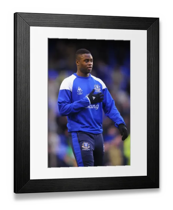 Framed Print : Magaye Gueye in Action: Everton vs Stoke City, Barclays Premier League (04 December 2011, Goodison Park) Framed Print : Magaye Gueye in Action: Everton vs Stoke City, Barclays Premier League (04 December 2011, Goodison Park)
