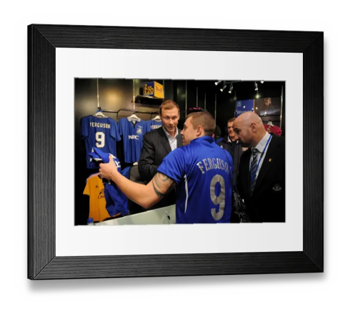 Framed Print : Duncan Ferguson Signing of Evertons Greatest Premier League XI DVD - Everton Two Store - Liverpool One Framed Print : Duncan Ferguson Signing of Evertons Greatest Premier League XI DVD - Everton Two Store - Liverpool One