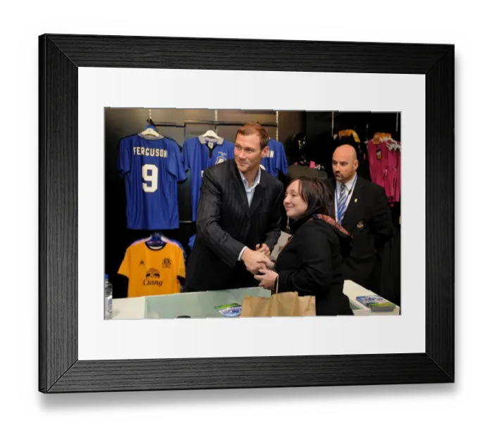 Framed Print : Duncan Ferguson: Meet & Greet and DVD Signing at Everton Two Store, Liverpool One Framed Print : Duncan Ferguson: Meet & Greet and DVD Signing at Everton Two Store, Liverpool One