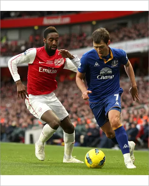Clash at Emirates: A Battle Between Djourou and Bilyaletdinov (10 December 2011, Arsenal vs. Everton, Premier League)