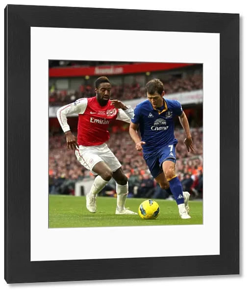 Clash at Emirates: A Battle Between Djourou and Bilyaletdinov (10 December 2011, Arsenal vs. Everton, Premier League)