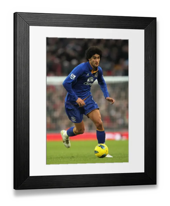 Framed Print : Marouane Fellaini at Emirates Stadium: Everton vs Arsenal, Barclays Premier League (10 December 2011)