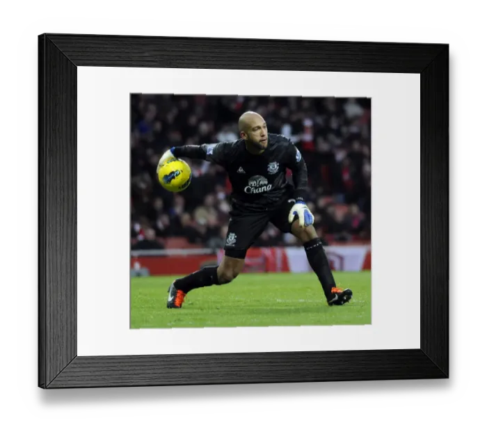 Framed Print : Tim Howard's Intense Focus: Everton vs. Arsenal, Premier League Showdown at Emirates Stadium (December 2011) Framed Print : Tim Howard's Intense Focus: Everton vs. Arsenal, Premier League Showdown at Emirates Stadium (December 2011)