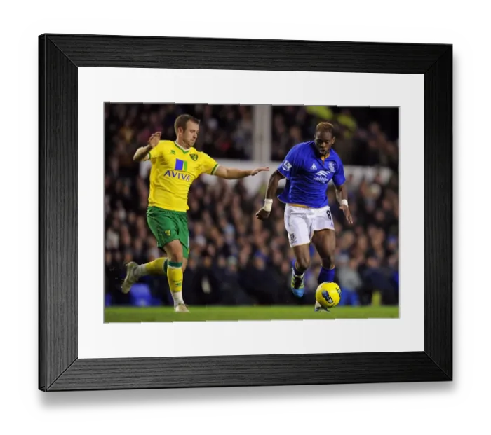 Framed Print : Battle for the Ball: Saha vs. Fox at Goodison Park - Everton vs. Norwich City, Premier League (17 December 2011) Framed Print : Battle for the Ball: Saha vs. Fox at Goodison Park - Everton vs. Norwich City, Premier League (17 December 2011)