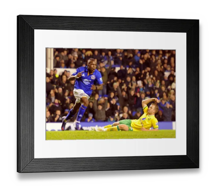 Framed Print : Royston Drenthe: The Assist King - Celebrating at Goodison Park after Setting Up Leon Osman's Goal vs Norwich City (17 December 2011) Framed Print : Royston Drenthe: The Assist King - Celebrating at Goodison Park after Setting Up Leon Osman's Goal vs Norwich City (17 December 2011)
