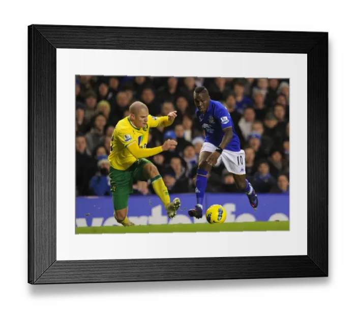 Framed Print : Battle for the Ball: Royston Drenthe vs Marc Tierney at Goodison Park - Everton vs Norwich City, Barclays Premier League (17 December 2011) Framed Print : Battle for the Ball: Royston Drenthe vs Marc Tierney at Goodison Park - Everton vs Norwich City, Barclays Premier League (17 December 2011)