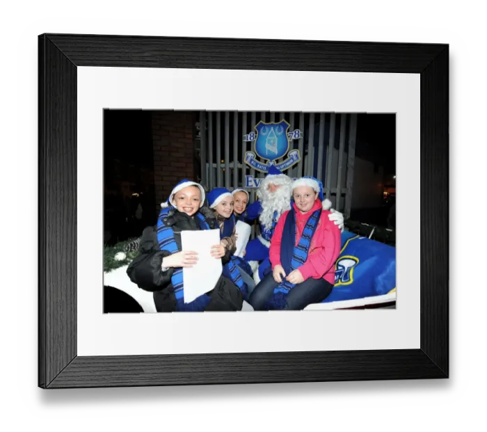 Framed Print : Blue Santa's Magical Visit to Goodison Park: Everton Fans Celebrate the Holidays with Everton FC (December 21, 2011) - Everton vs Swansea City Framed Print : Blue Santa's Magical Visit to Goodison Park: Everton Fans Celebrate the Holidays with Everton FC (December 21, 2011) - Everton vs Swansea City
