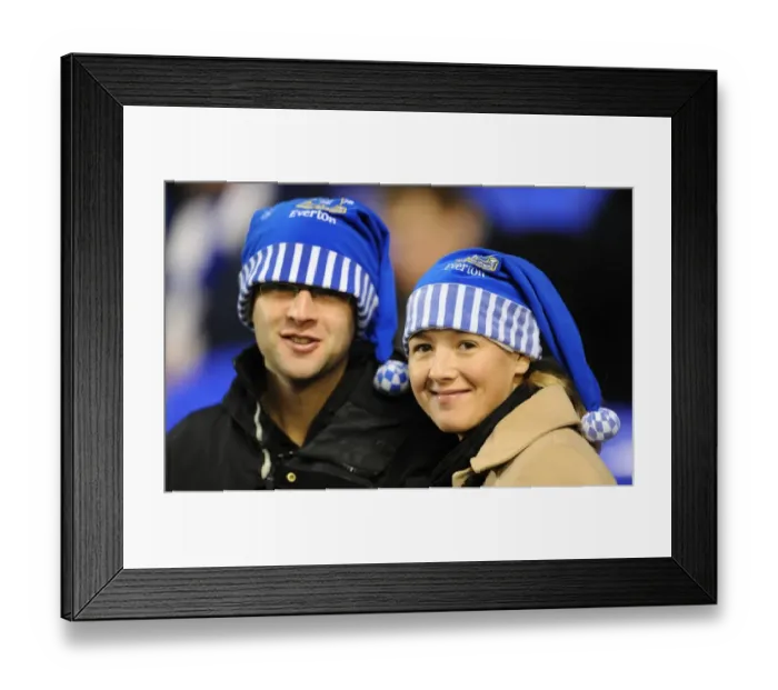 Framed Print : Everton's Blue Christmas: A Sea of Hats at Goodison Park during Everton vs Swansea City (Barclays Premier League, 21 December 2011) Framed Print : Everton's Blue Christmas: A Sea of Hats at Goodison Park during Everton vs Swansea City (Barclays Premier League, 21 December 2011)