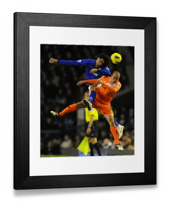 Framed Print : Battle for the Ball: Fellaini vs. Richards - Everton vs. Swansea City Rivalry (Premier League, 21 December 2011) Framed Print : Battle for the Ball: Fellaini vs. Richards - Everton vs. Swansea City Rivalry (Premier League, 21 December 2011)