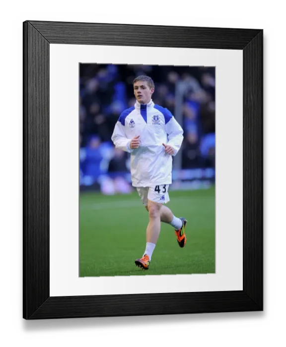 Framed Print : Conor McAleny Scores the Game-Winning Goal for Everton Against Norwich City in the Barclays Premier League at Goodison Park (17 December 2011) Framed Print : Conor McAleny Scores the Game-Winning Goal for Everton Against Norwich City in the Barclays Premier League at Goodison Park (17 December 2011)