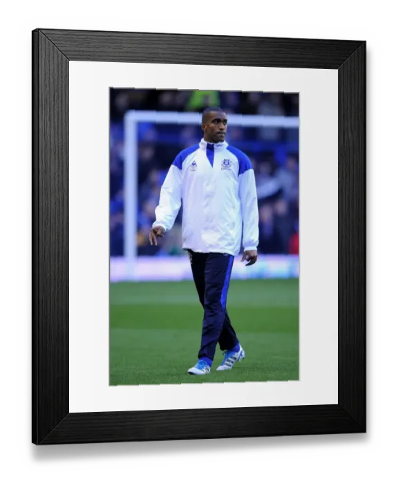 Framed Print : Decisive Moment: Sylvain Distin Scores the Winning Goal for Everton against Norwich City, Barclays Premier League (17 December 2011) Framed Print : Decisive Moment: Sylvain Distin Scores the Winning Goal for Everton against Norwich City, Barclays Premier League (17 December 2011)