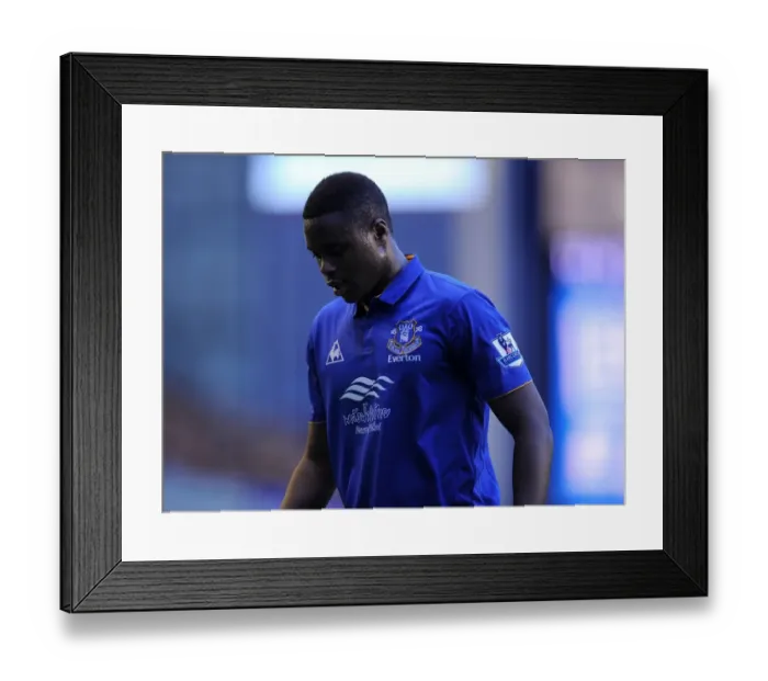 Framed Print : Magaye Gueye in Action: Everton vs Norwich City, Barclays Premier League (17 December 2011, Goodison Park) Framed Print : Magaye Gueye in Action: Everton vs Norwich City, Barclays Premier League (17 December 2011, Goodison Park)