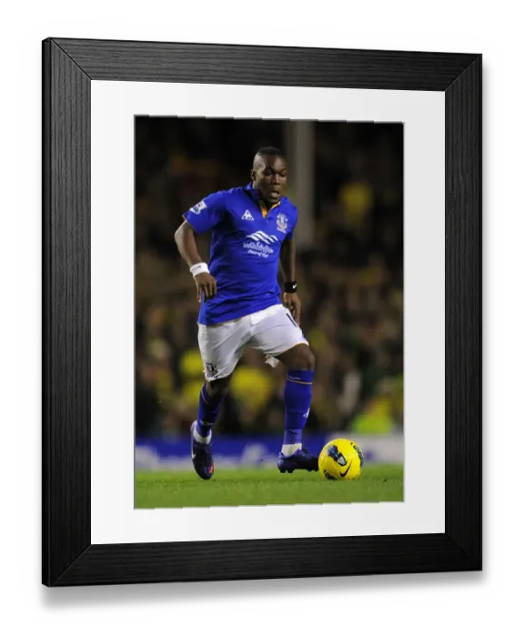 Framed Print : Royston Drenthe: In Action at Everton vs Norwich City (17 December 2011) Framed Print : Royston Drenthe: In Action at Everton vs Norwich City (17 December 2011)