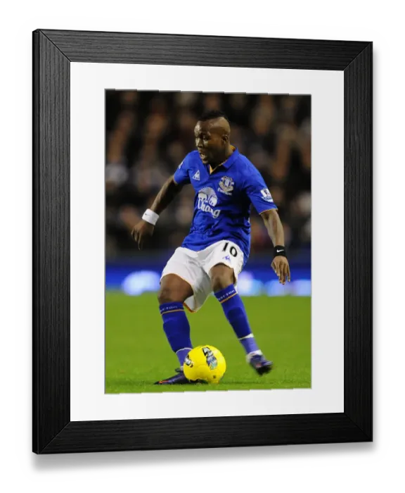 Framed Print : Royston Drenthe at Goodison Park: Everton vs Swansea City, Barclays Premier League (21 December 2011)