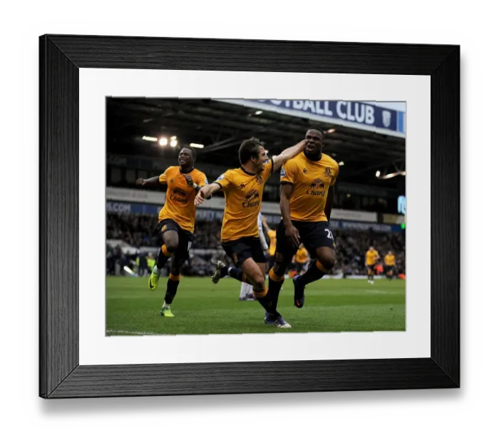 Framed Print : Victor Anichebe Scores Opening Goal: Everton's Triumph at West Bromwich Albion (01.01.2012) Framed Print : Victor Anichebe Scores Opening Goal: Everton's Triumph at West Bromwich Albion (01.01.2012)