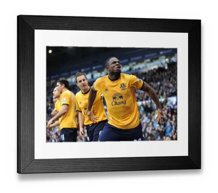 Framed Print : Victor Anichebe's New Year's Day Stunner: Everton's Opening Goal vs. West Bromwich Albion (01 January 2012) Framed Print : Victor Anichebe's New Year's Day Stunner: Everton's Opening Goal vs. West Bromwich Albion (01 January 2012)