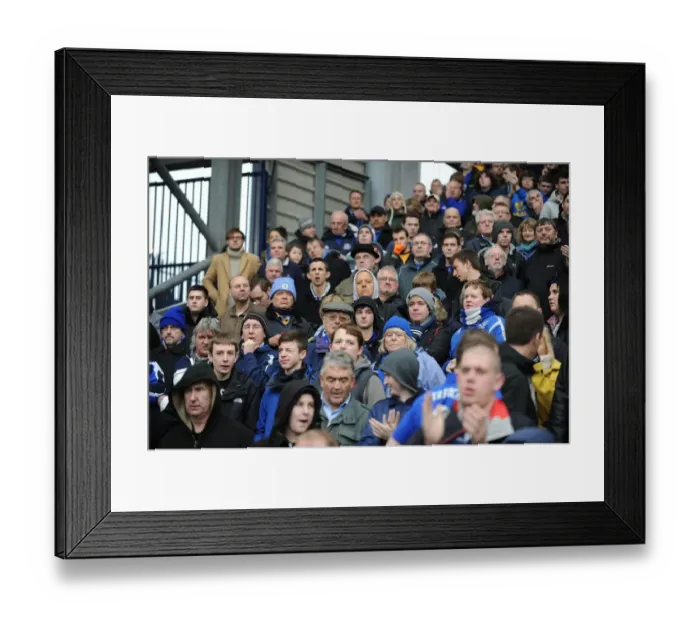 Framed Print : Everton's Unwavering Support: A Sea of Blues at The Hawthorns (01.01.2012) Framed Print : Everton's Unwavering Support: A Sea of Blues at The Hawthorns (01.01.2012)