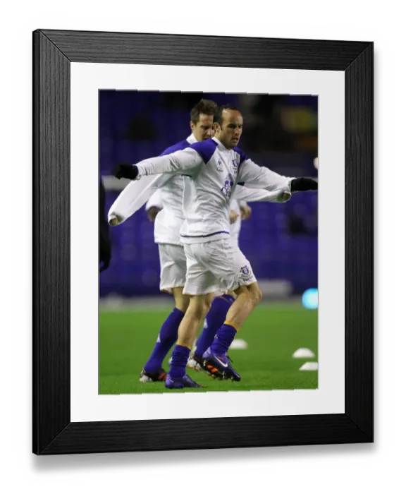 Framed Print : Landon Donovan Joins Everton Team Warm-Up Before Everton vs. Bolton Wanderers (04 January 2012) Framed Print : Landon Donovan Joins Everton Team Warm-Up Before Everton vs. Bolton Wanderers (04 January 2012)