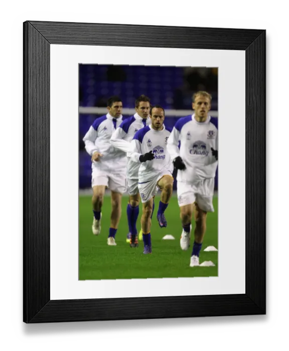 Framed Print : Landon Donovan Joins Everton FC for Pre-Match Warm-up (vs Bolton Wanderers, 04 January 2012) Framed Print : Landon Donovan Joins Everton FC for Pre-Match Warm-up (vs Bolton Wanderers, 04 January 2012)