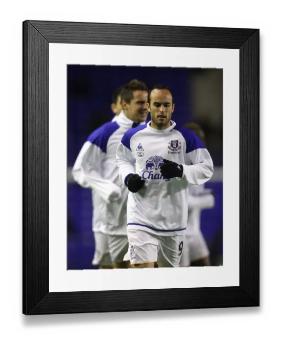 Framed Print : Everton FC: Landon Donovan Joins Team Warm-Up Ahead of Everton vs Bolton Wanderers (04 January 2012, Goodison Park) Framed Print : Everton FC: Landon Donovan Joins Team Warm-Up Ahead of Everton vs Bolton Wanderers (04 January 2012, Goodison Park)