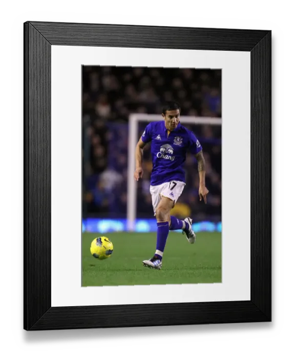 Framed Print : Tim Cahill's Thunderbolt: Everton's Victory Over Bolton Wanderers (04 January 2012, Goodison Park)