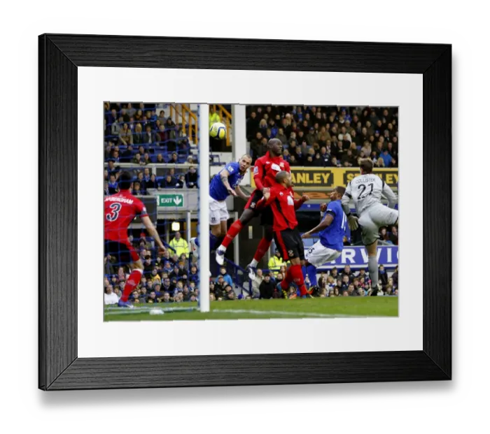 Framed Print : Johnny Heitinga Scores the First Goal for Everton Against Tamworth in FA Cup Round 3 (07 January 2012) Framed Print : Johnny Heitinga Scores the First Goal for Everton Against Tamworth in FA Cup Round 3 (07 January 2012)