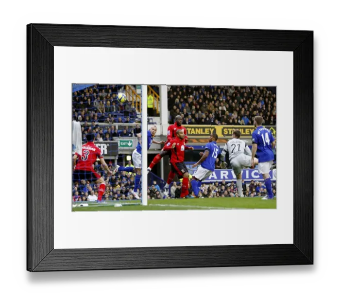 Framed Print : Johnny Heitinga Scores Everton's First Goal in FA Cup Third Round Against Tamworth (07 January 2012) Framed Print : Johnny Heitinga Scores Everton's First Goal in FA Cup Third Round Against Tamworth (07 January 2012)