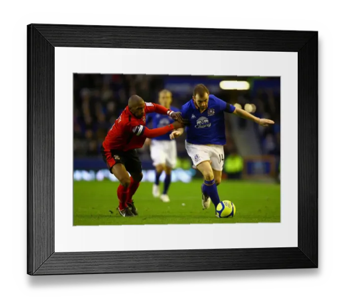 Framed Print : McFadden vs. Courtney: Everton vs. Tamworth's Intense FA Cup Battle at Goodison Park (January 2012) Framed Print : McFadden vs. Courtney: Everton vs. Tamworth's Intense FA Cup Battle at Goodison Park (January 2012)