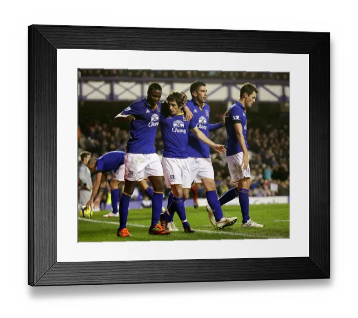 Framed Print : Leighton Baines Scores Penalty: Everton's Winning Goal in FA Cup Victory over Tamworth (07.01.2012) Framed Print : Leighton Baines Scores Penalty: Everton's Winning Goal in FA Cup Victory over Tamworth (07.01.2012)