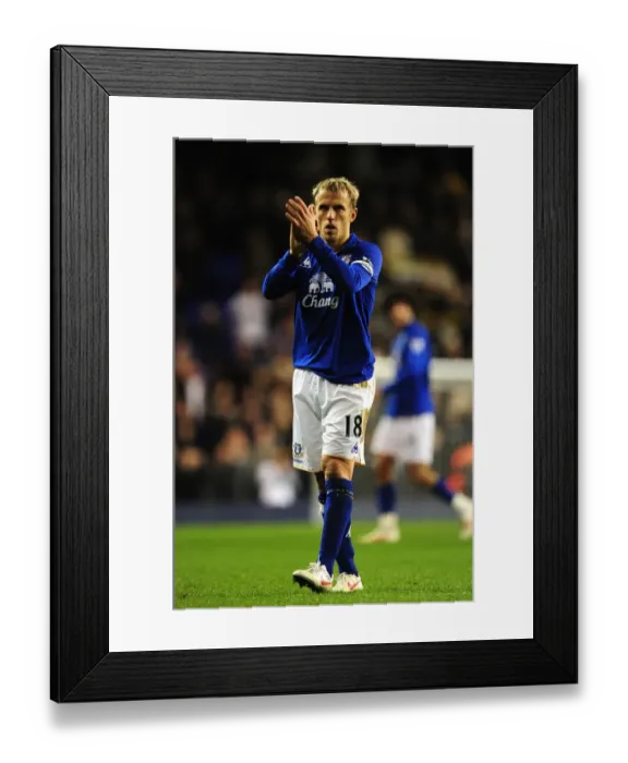 Framed Print : Phil Neville's Emotional Tribute: Everton Fans Unwavering Support Celebrated at White Hart Lane (11 January 2012) Framed Print : Phil Neville's Emotional Tribute: Everton Fans Unwavering Support Celebrated at White Hart Lane (11 January 2012)
