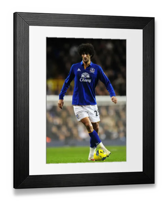 Framed Print : Marouane Fellaini in Action: Everton vs. Tottenham Hotspur, Premier League Showdown at White Hart Lane (11 January 2012) Framed Print : Marouane Fellaini in Action: Everton vs. Tottenham Hotspur, Premier League Showdown at White Hart Lane (11 January 2012)