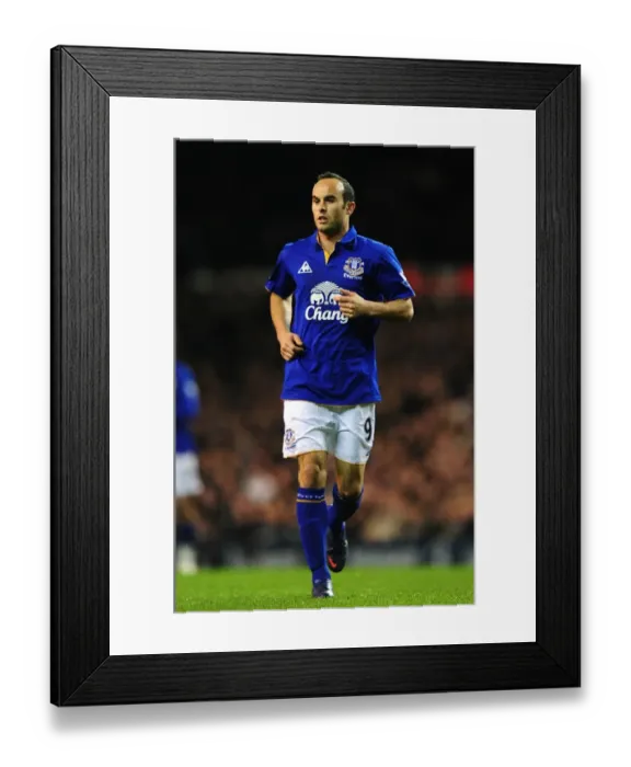 Framed Print : Everton's Landon Donovan in Action: Everton vs. Tottenham Hotspur, Premier League Clash at White Hart Lane (11 January 2012)