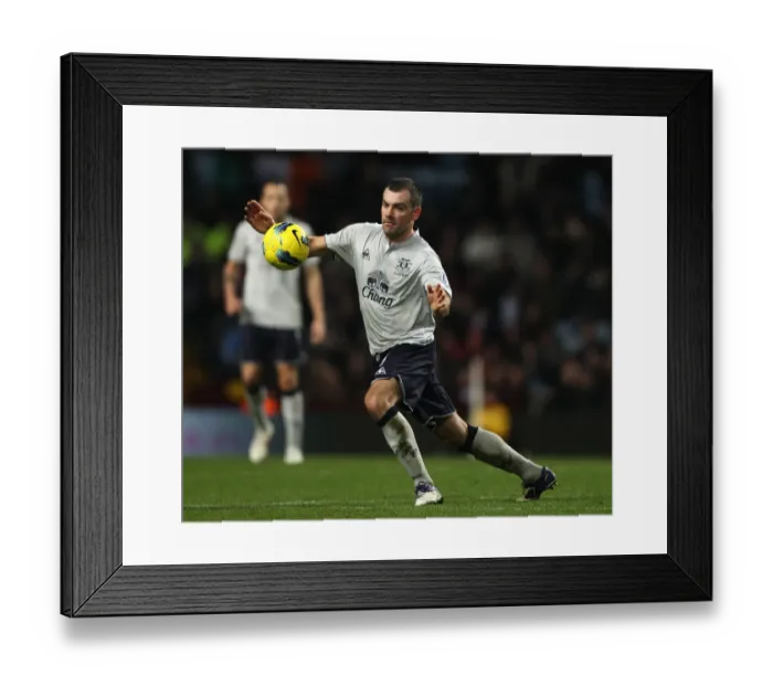 Framed Print : Darron Gibson vs. Aston Villa: Everton's Midfielder Faces Off in Barclays Premier League Clash (14 January 2012) Framed Print : Darron Gibson vs. Aston Villa: Everton's Midfielder Faces Off in Barclays Premier League Clash (14 January 2012)