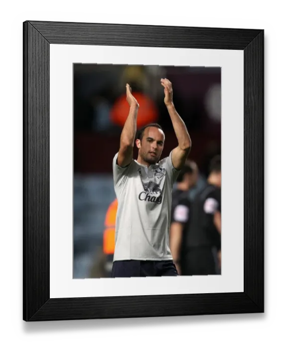 Framed Print : Everton Fans Euphoria: Landon Donovan's Farewell Applause at Villa Park (Aston Villa vs. Everton, Barclays Premier League, 14 January 2012) Framed Print : Everton Fans Euphoria: Landon Donovan's Farewell Applause at Villa Park (Aston Villa vs. Everton, Barclays Premier League, 14 January 2012)